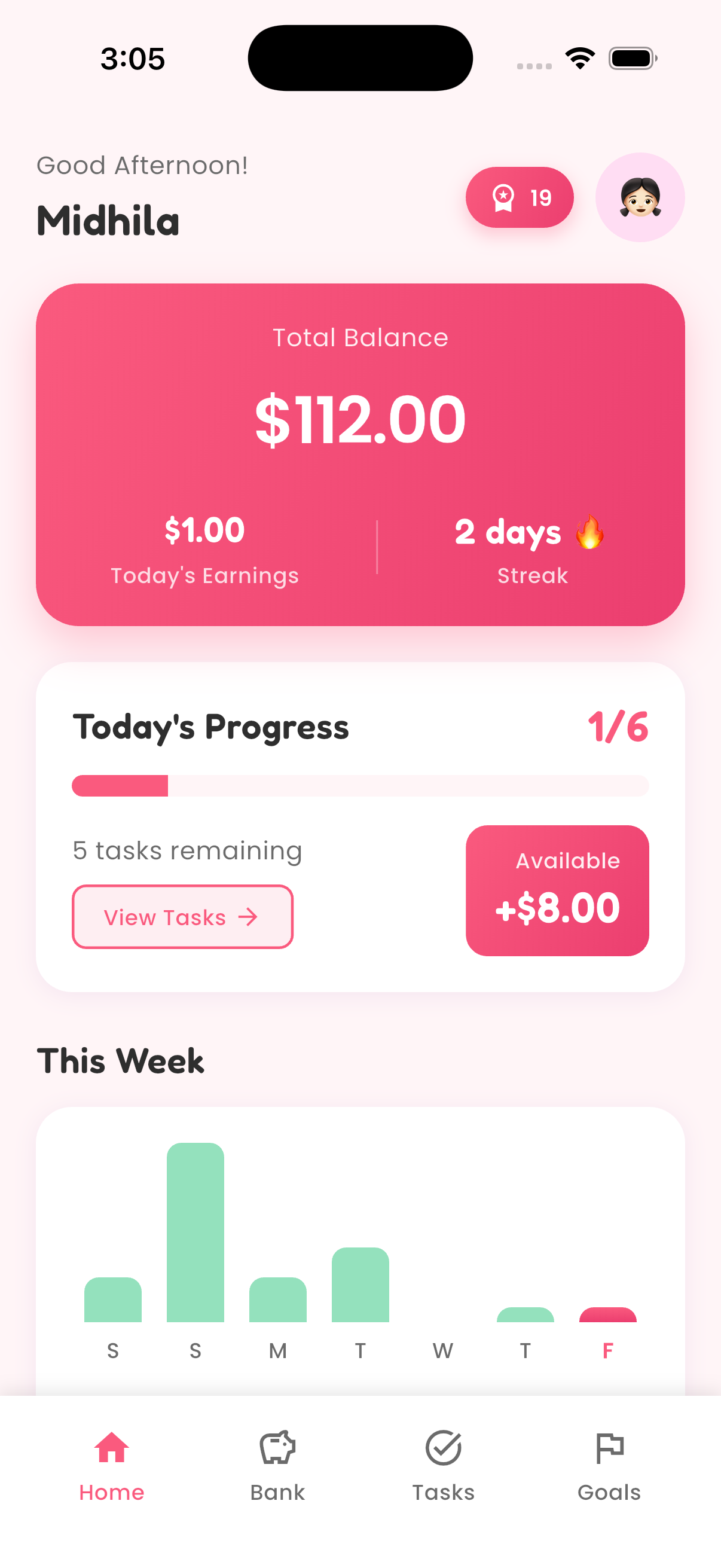 GoGoPiggy App Dashboard