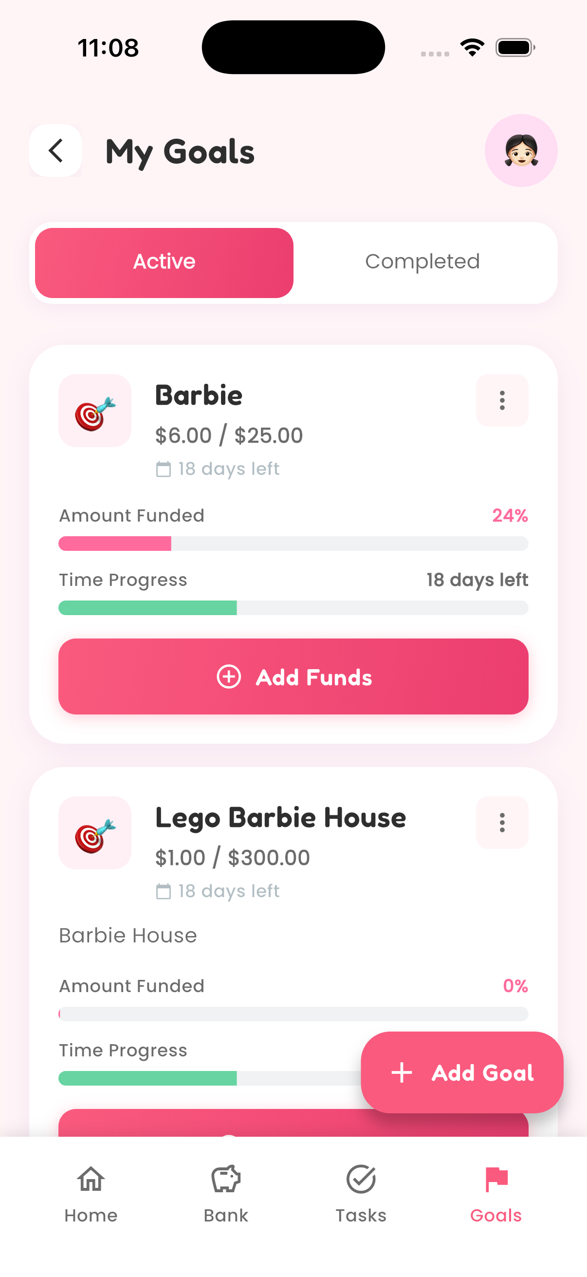 GoGoPiggy Kids Piggy Bank Goals & Rewards